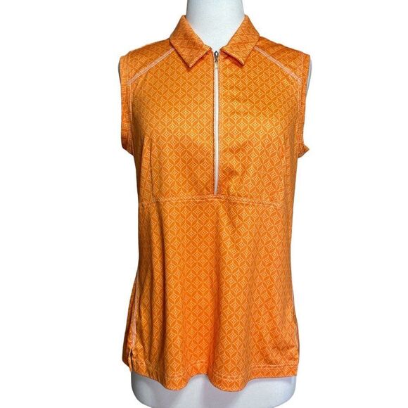 Adidas Climacool Golf tank Orange Size Medium - Picture 1 of 8